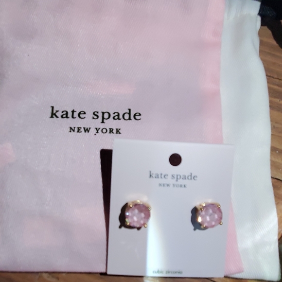 Kate Spade Earrings - Pink ♠️ - Picture 3 of 6